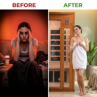 Barcelona Far Infrared Sauna - Low EMF - 2 Person — Before & After